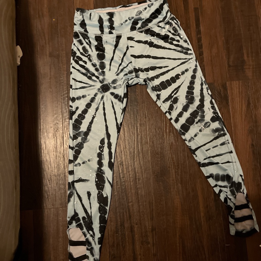 Tie-Dye Black and White Leggings